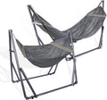 2 in 1 Hammock and Swinging Chair with Collapsible Steel Stand