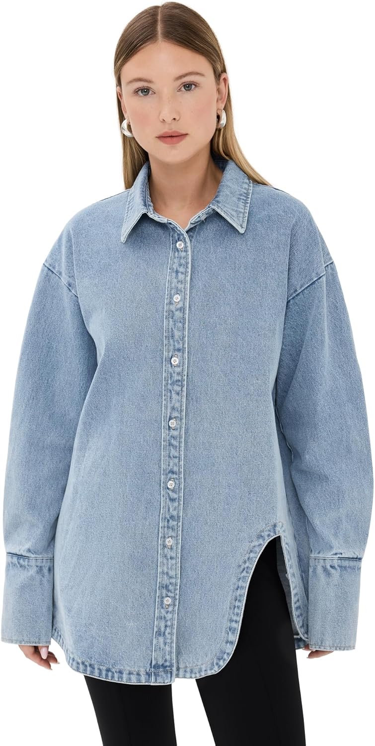 Lioness Women's Off Duty Denim Shirt for Stylish Casual Wear