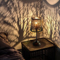 Table Lamp with Dimmer and Touch Switch - Compact Shadow Forest Lamp