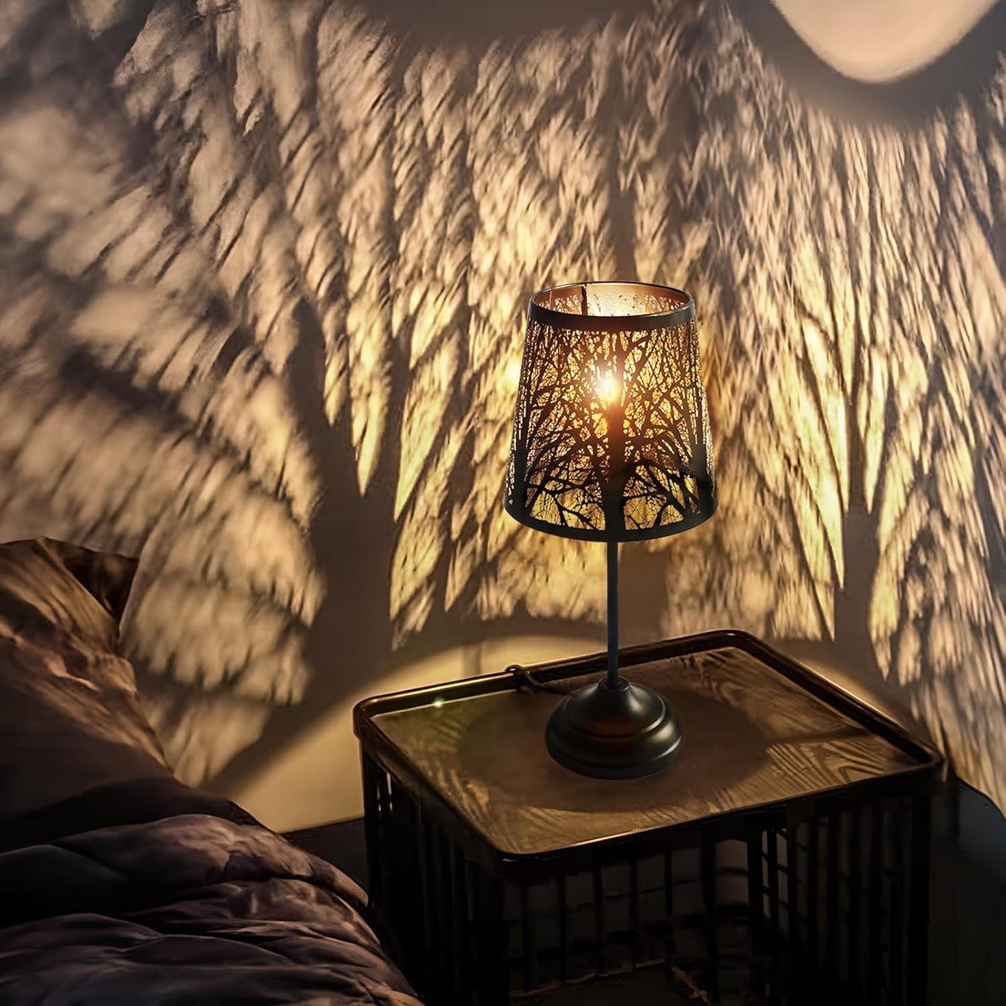 Dimmable Touch Table Lamp with Unique Shadow Design for Kids
