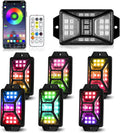 6 Pods Full Angle RGB Rock Lights - Bright Multi-Color Underglow