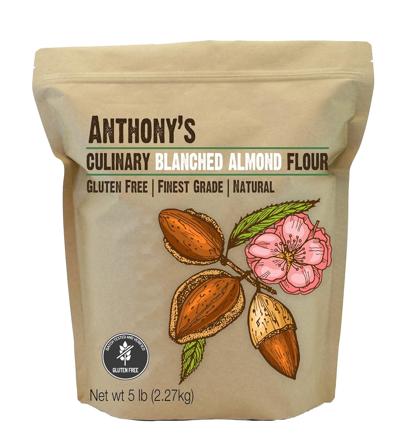 Anthony's Blanched Almond Flour - Culinary Grade, Gluten Free