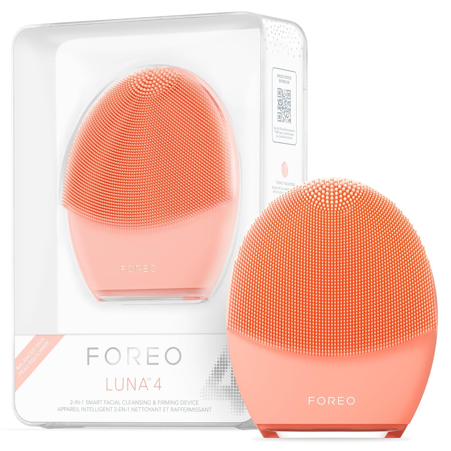 FOREO LUNA 4 Face Cleansing Brush for Anti Aging and Care