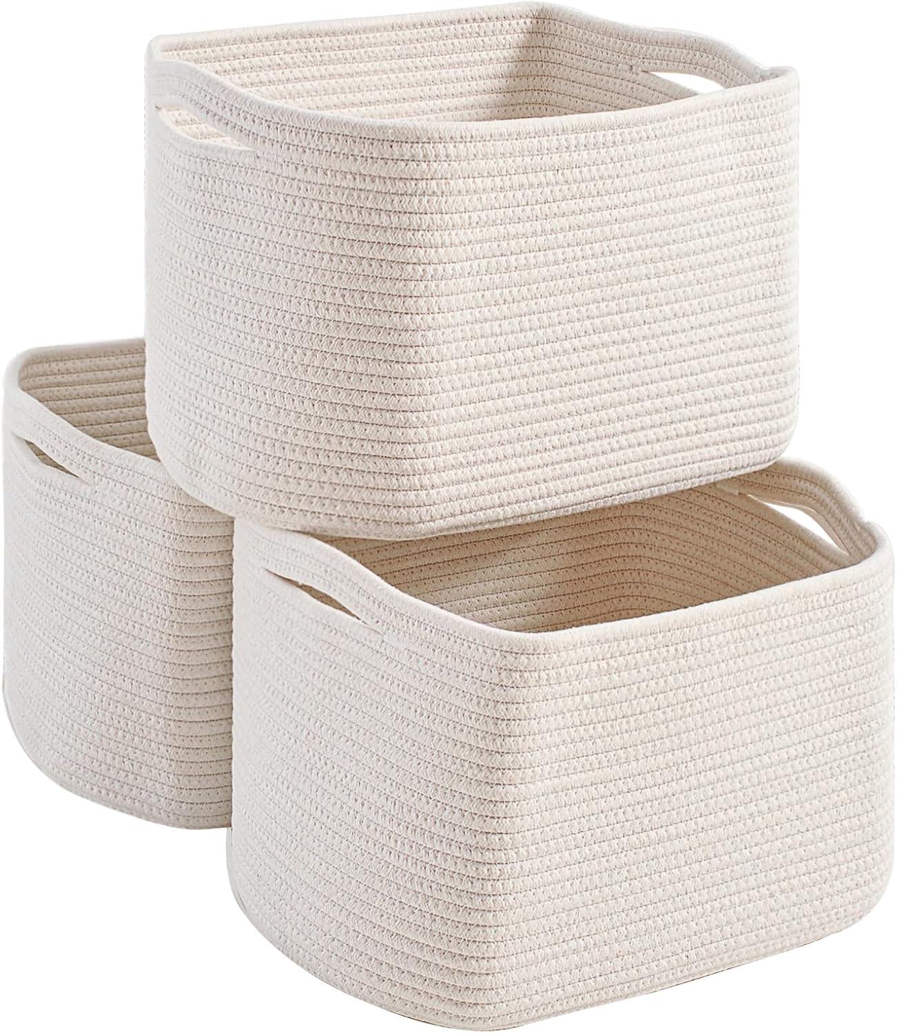 Woven Cotton Rope Storage Baskets for Organizing Your Home