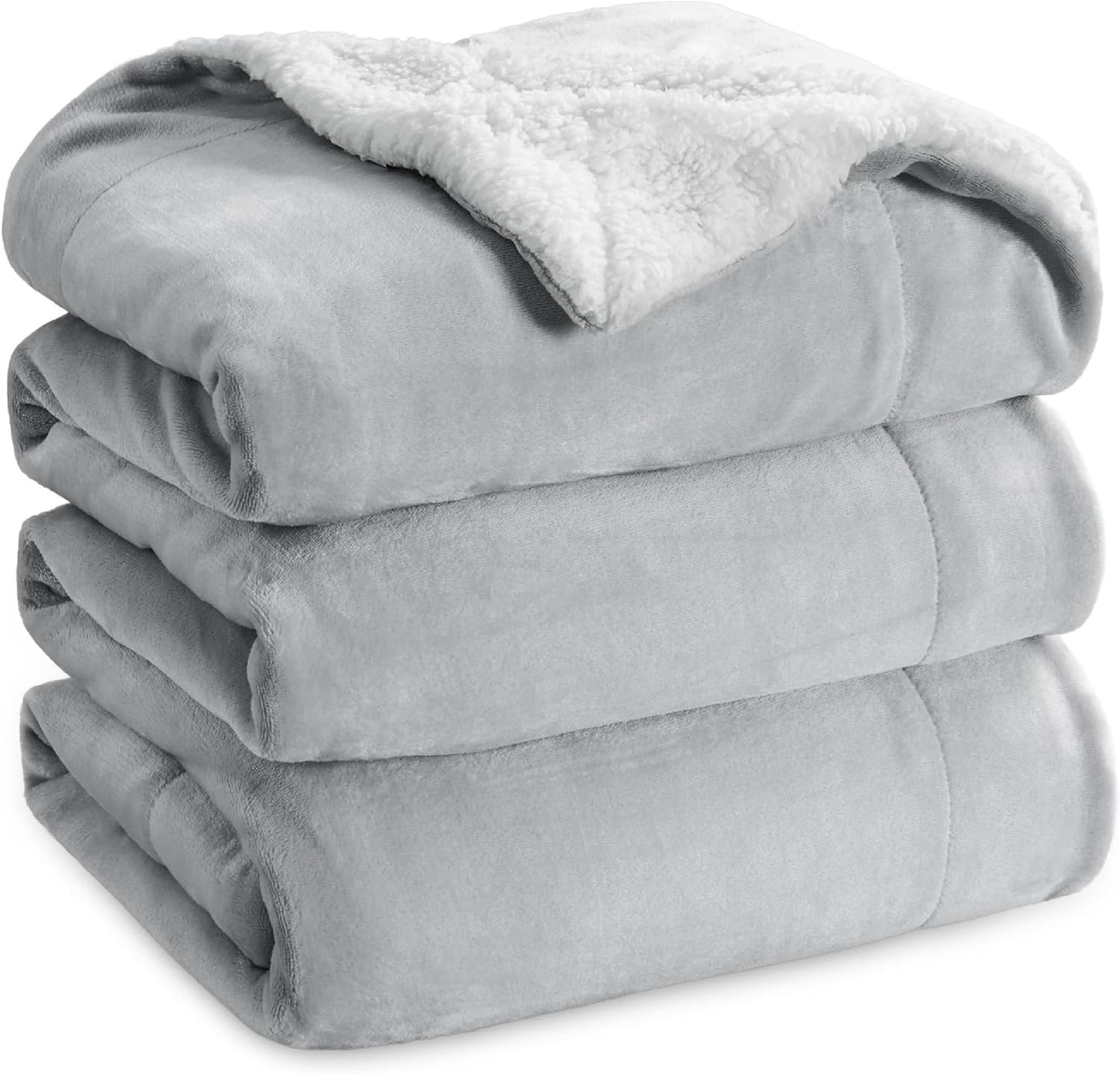 Bedsure GentleSoft Sherpa Fleece Blanket King Size for Cozy Warmth