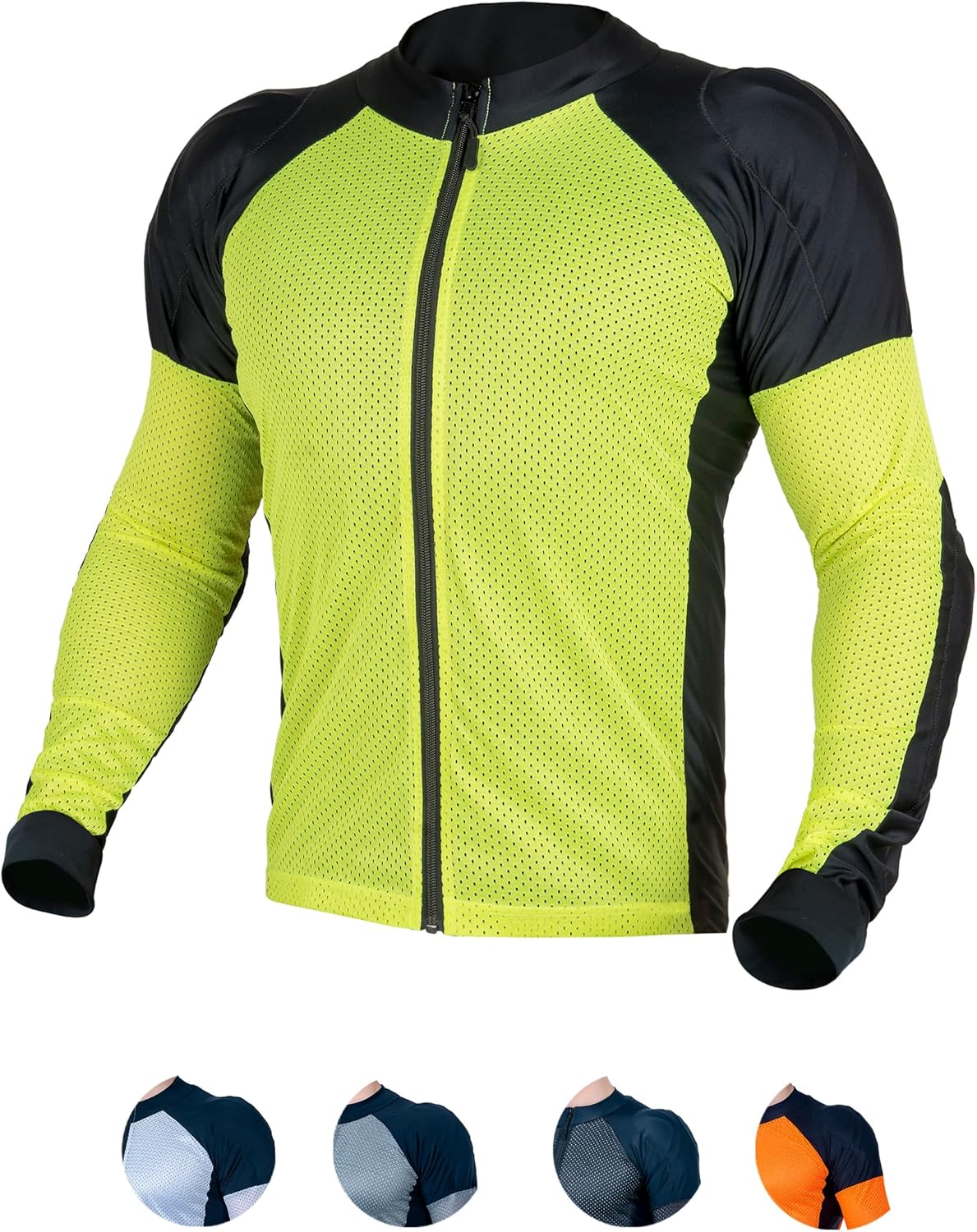 WICKED STOCK Mesh Armored Motorcycle Shirt for Summer Riding