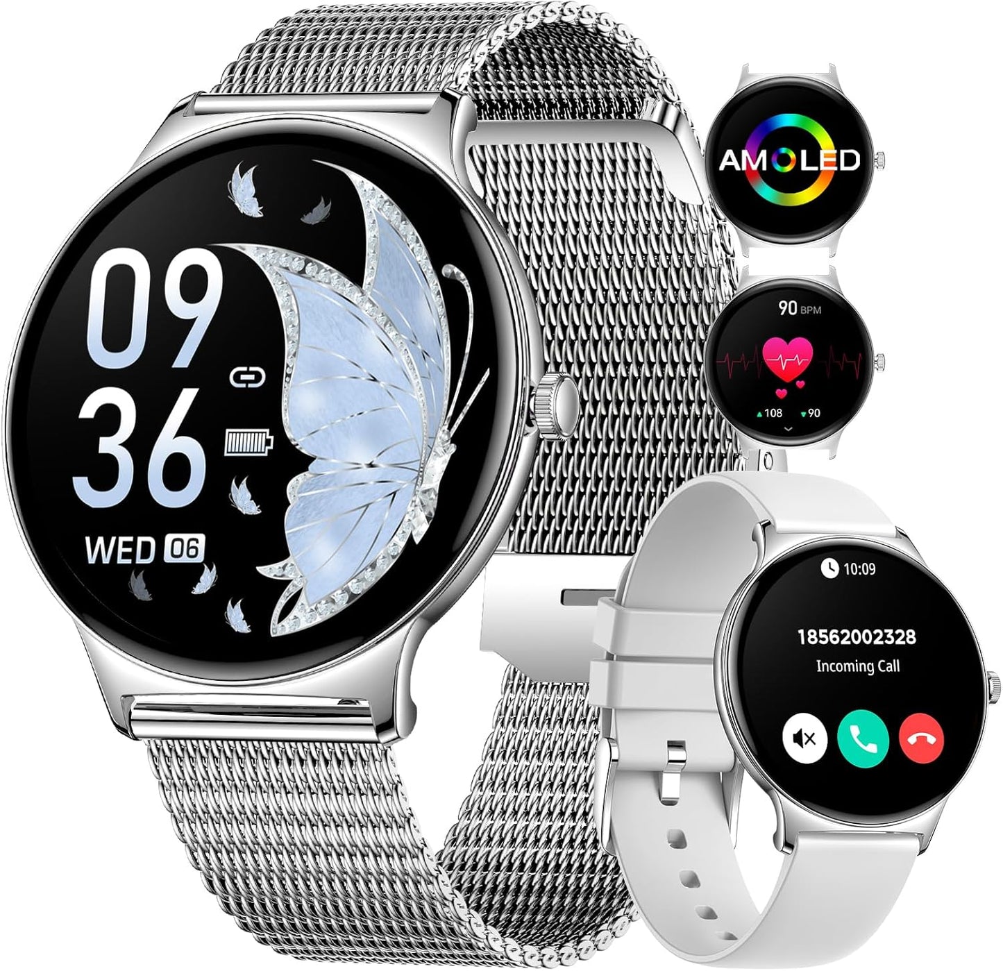 LIGE Smart Watch - 100+ Sports Modes, Waterproof, Bluetooth Calling