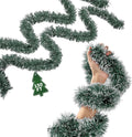 150Ft Christmas Garland Green - Long Metallic Tinsel for Indoor