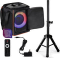 Portable Bluetooth Speaker with 8in Woofer - 120W Party Sound