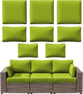 8p Outdoor Cushion Slipcovers for 3-Seat Rattan Sofa - Weather Ready