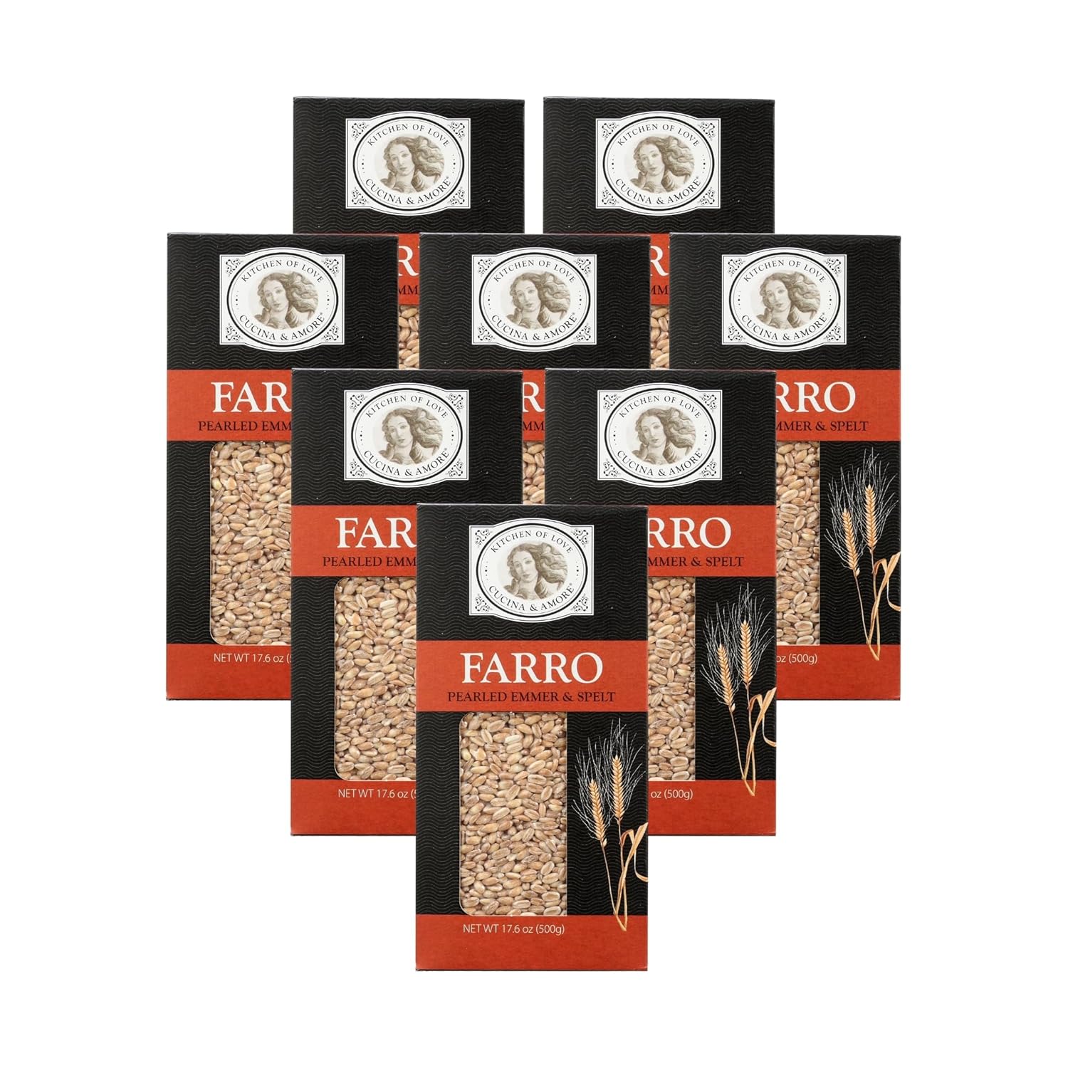 Cucina & Amore Pearled Farro - Non-GMO Whole Grain Delight