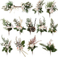 Crafare12 Pack Christmas Tree Picks: Festive Winter Decor
