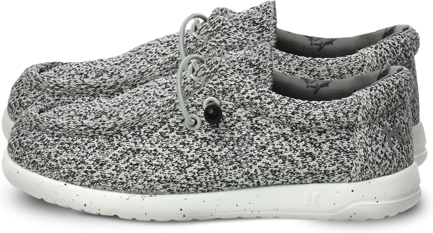 Hurley Kids Elastic Lace Loafers - Stylish Canvas Shoes for Kids