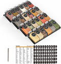 SpaceAid Spice Drawer Organizer with 24 Jars - 4 Tier Tray for Drawers