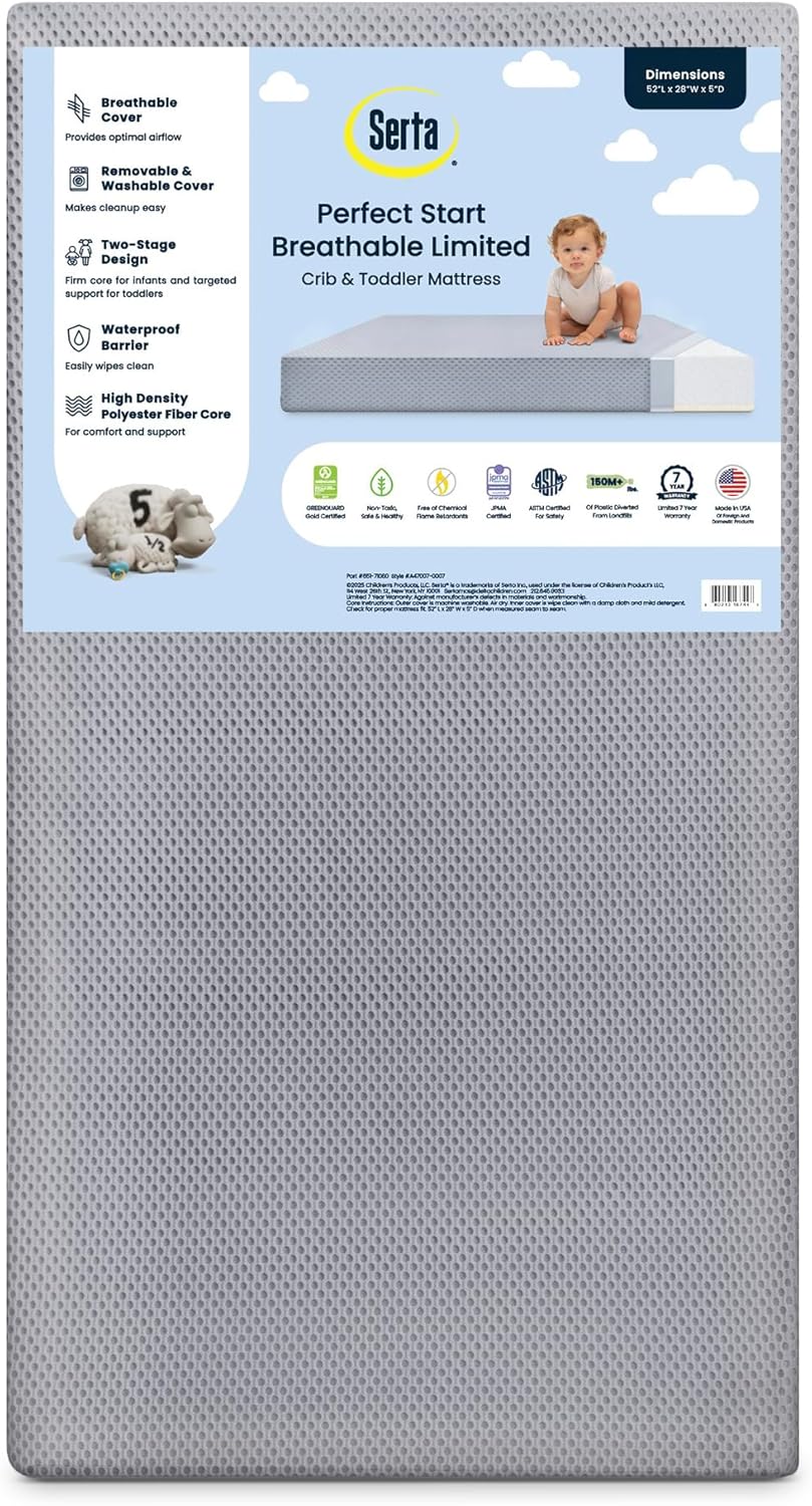 Serta Perfect Start Breathable Two-Stage Crib Mattress Review