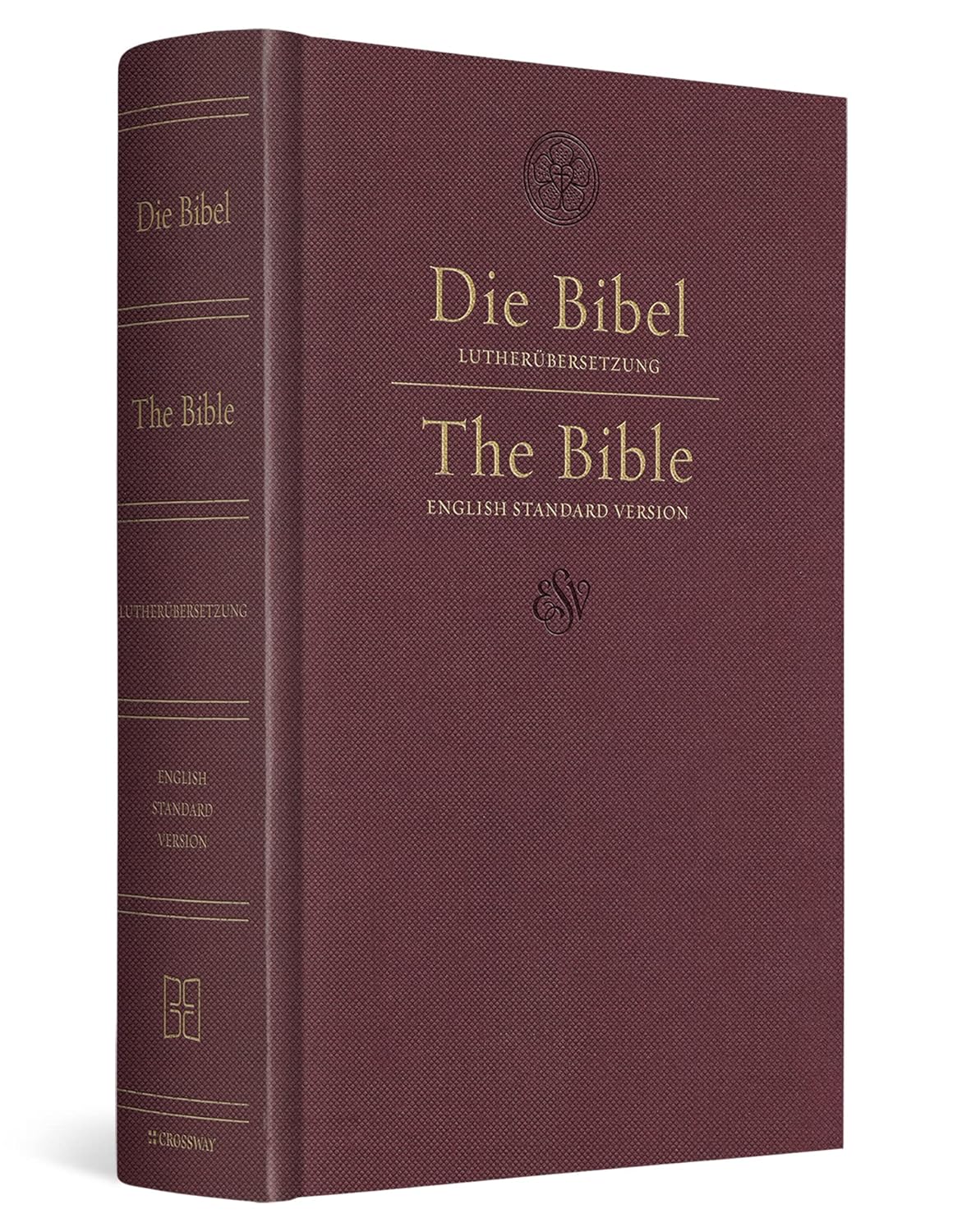 ESV German/English Parallel Bible: Luther/ESV in Dark Red Cover