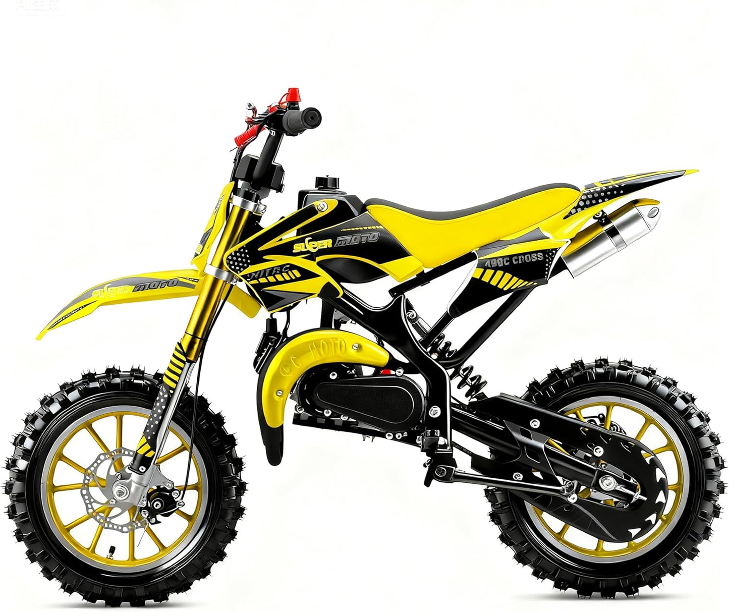 50cc Kids Dirt Bike for Ages 5-17 with Safety Features