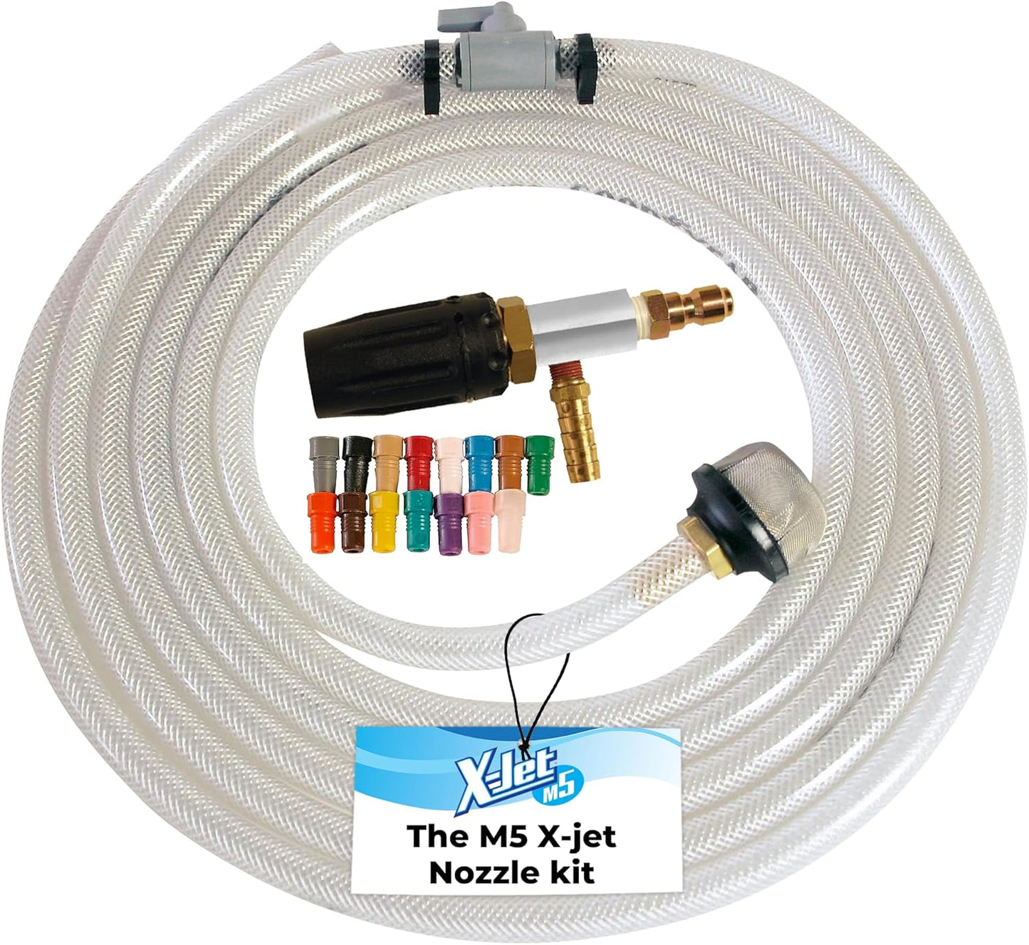 X-Jet M5#13 Kit: Adjustable Long-Range Nozzle for Pressure Washing