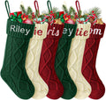 Personalized Christmas Stockings 18 in - Large Custom Embroidered