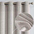 Jinchan Curtains for Bedroom Living Room - 84 Inch Grey Drapes
