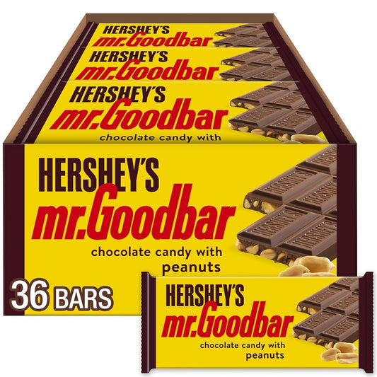HERSHEY'S MR. GOODBAR Chocolate with Peanuts Candy Bars Bulk