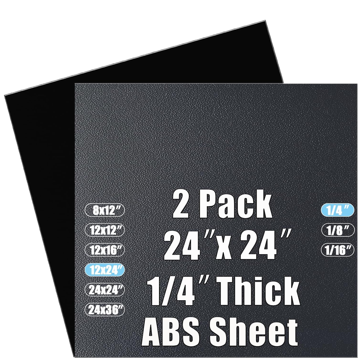 ABS Plastic Sheet 1/4 Inch Thick for DIY Projects and Crafts