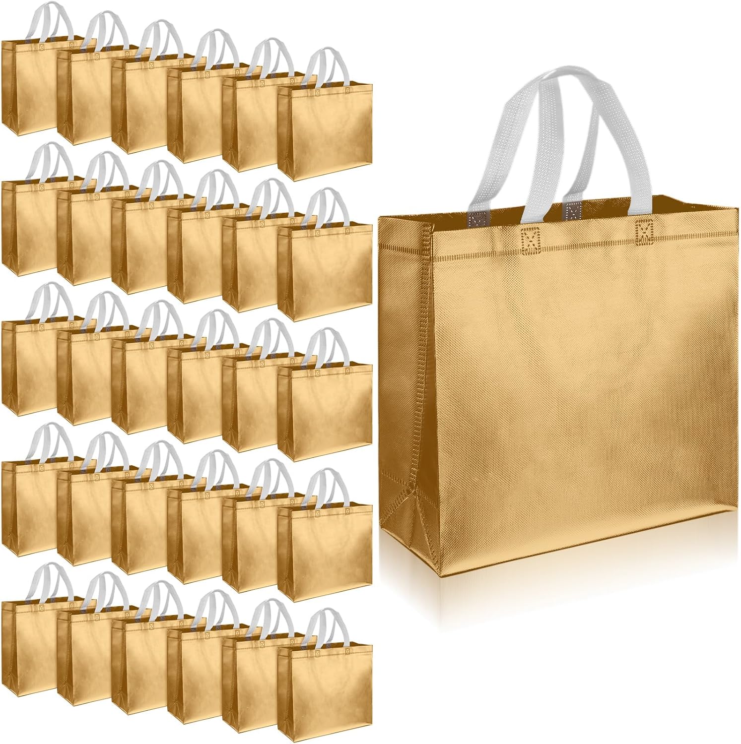 Eccliy 60 Pcs Reusable Gift Tote Bags for Weddings and More