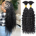 Wequeen Water Wave 16A 18in 100g Human Braiding Hair - Soft Natural