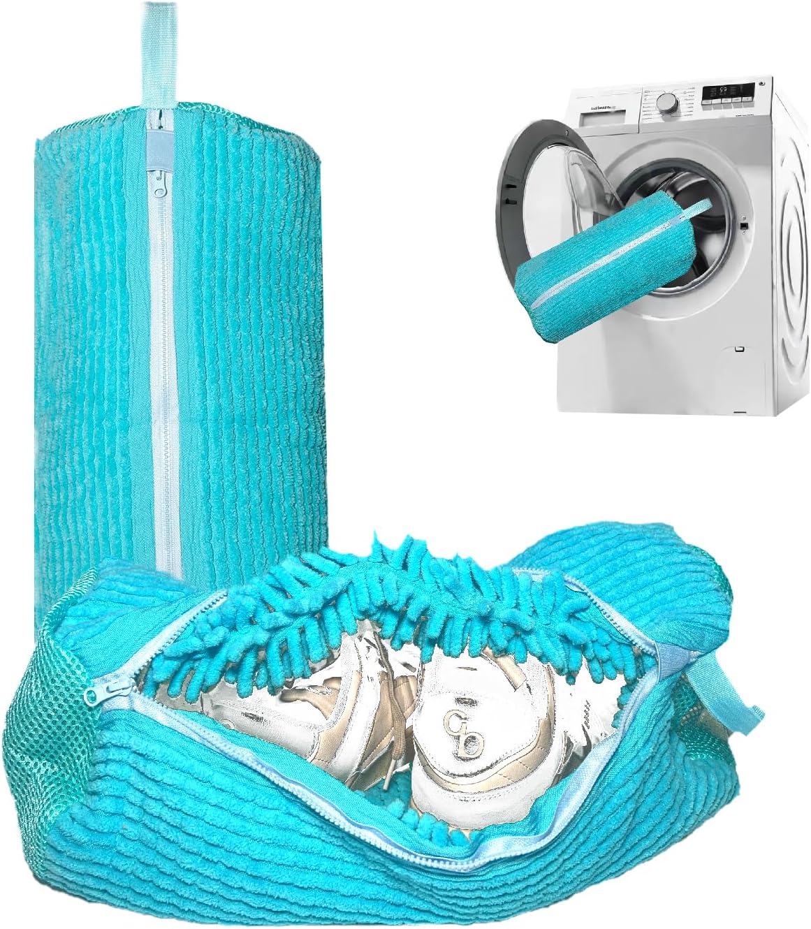 Stain-Free Shoe Care: Reusable Laundry Bags - Sneaker Cleaning Kit