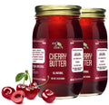 Green Jay Gourmet Cherry Butter - All-Natural Cherry Spread - 2 x 19