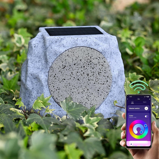 Yoolax Solar Rock Speaker: Wireless & Waterproof