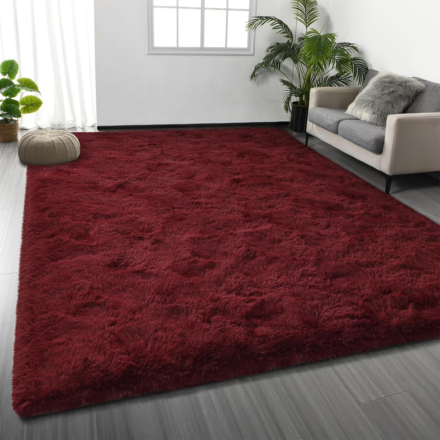 Shag Area Rug 4 X 6 Plush Fuzzy Rug for Living Room Decor