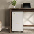 Lavish Home 2 Drawer File Cabinet - Secure Under-Desk Storage