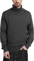 Kallspin Men's Turtleneck Sweaters Wool Blend Mid-Weight - Cozy Style