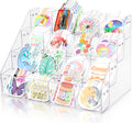 Sticker Display Stand for Vendors - 4 Tier 16 Pocket Acrylic Organizer