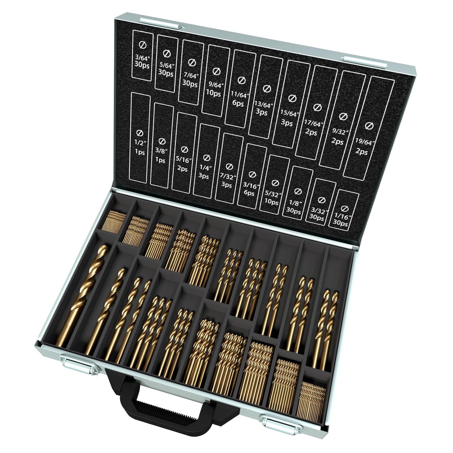 Cobalt Drill Bit Set 234Pcs M35 High Speed Steel for Metal