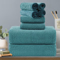 8-Piece Aqua Bath Towels Set - Oversized 600 GSM Luxury Towels