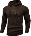 Zaitun Mens Hooded Sweatshirt Slim Fit Knitted Hoodie Pullover If