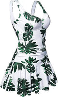 AONTUS Women's One Piece Plus Size Swimsuit with Tummy Control