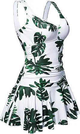 AONTUS Women's Plus Size One Piece Swimsuits for Tummy Control