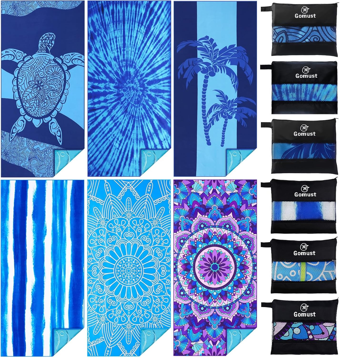 Oversized Microfiber Beach Towels for Quick Dry Travel Fun