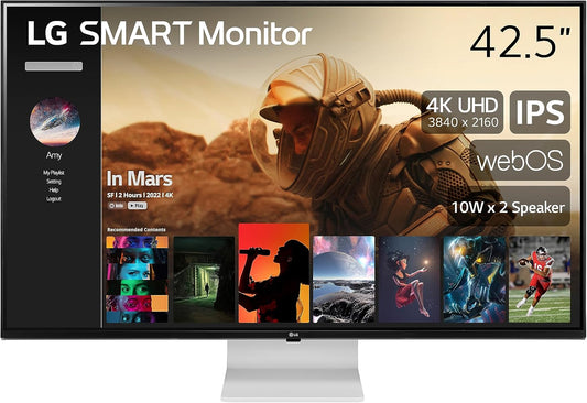 LG 43 Smart Monitor with 4K UHD IPS Display