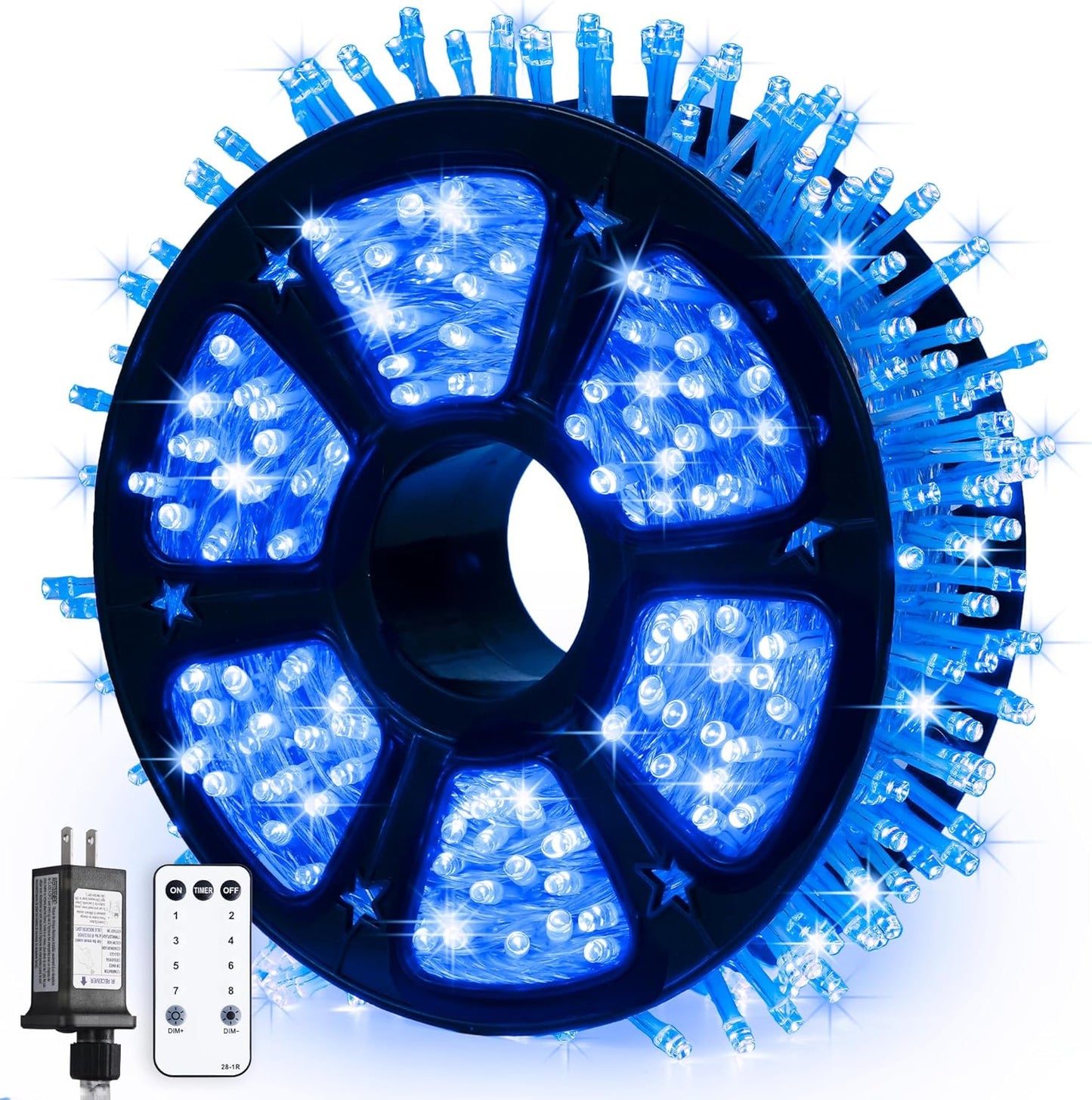 600 Blue LED Halloween Lights for Indoor and Outdoor Decor