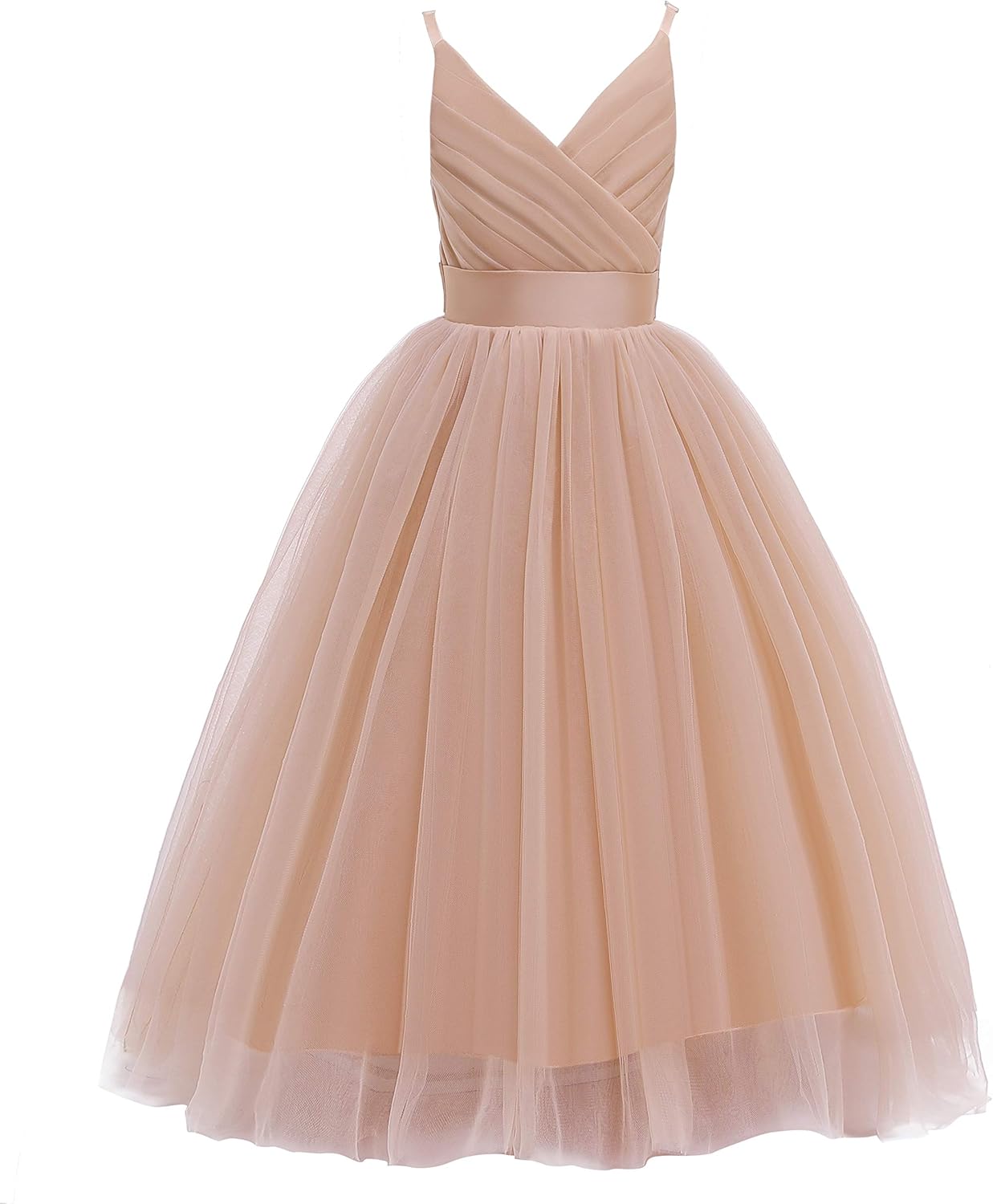 Glamulice Flower Girls Tulle Dress for Weddings and Parties