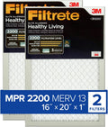 Filtrete Elite MERV 13 16x20x1 Air Filter 2-Pack - Triple Protection!