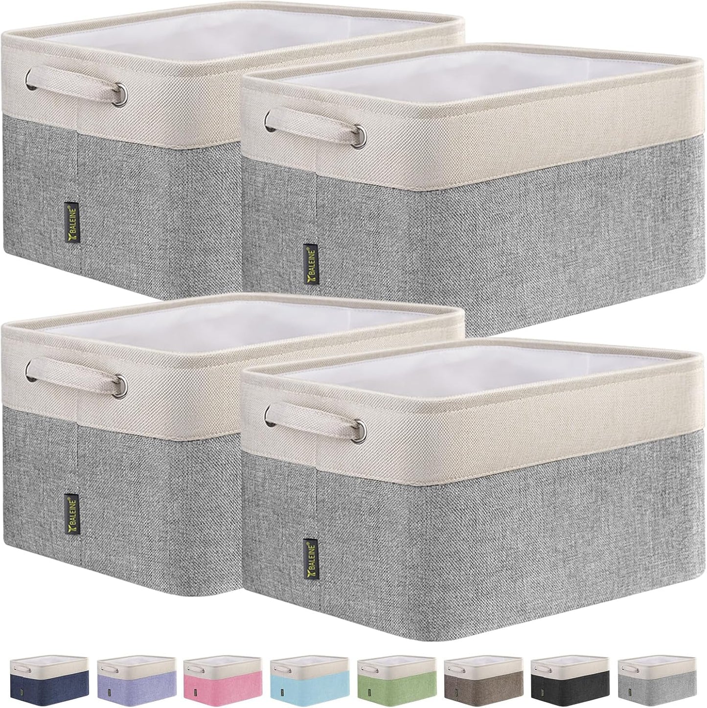 BALEINE Fabric Storage Bins for Organizing Your Home Decor