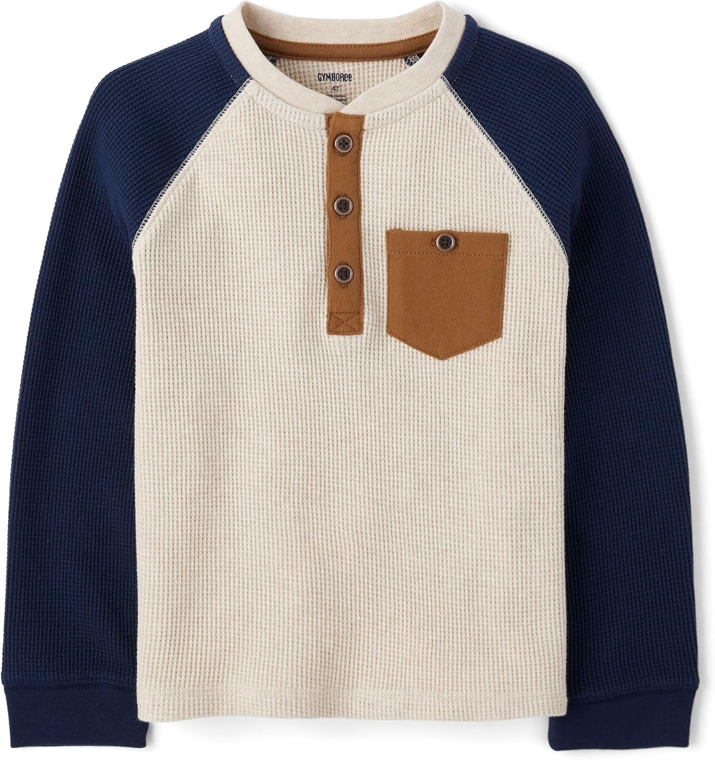 Gymboree Boys Long Sleeve Thermal Henley Shirt for Toddlers
