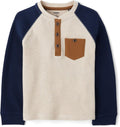 Gymboree Boys Long Sleeve Thermal Henley Shirt - Soft, Durable Layer
