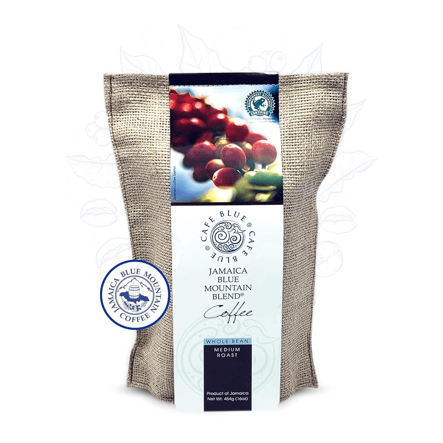 Cafe Blue 16oz Coffee - Premium Blue Mountain Blend Beans