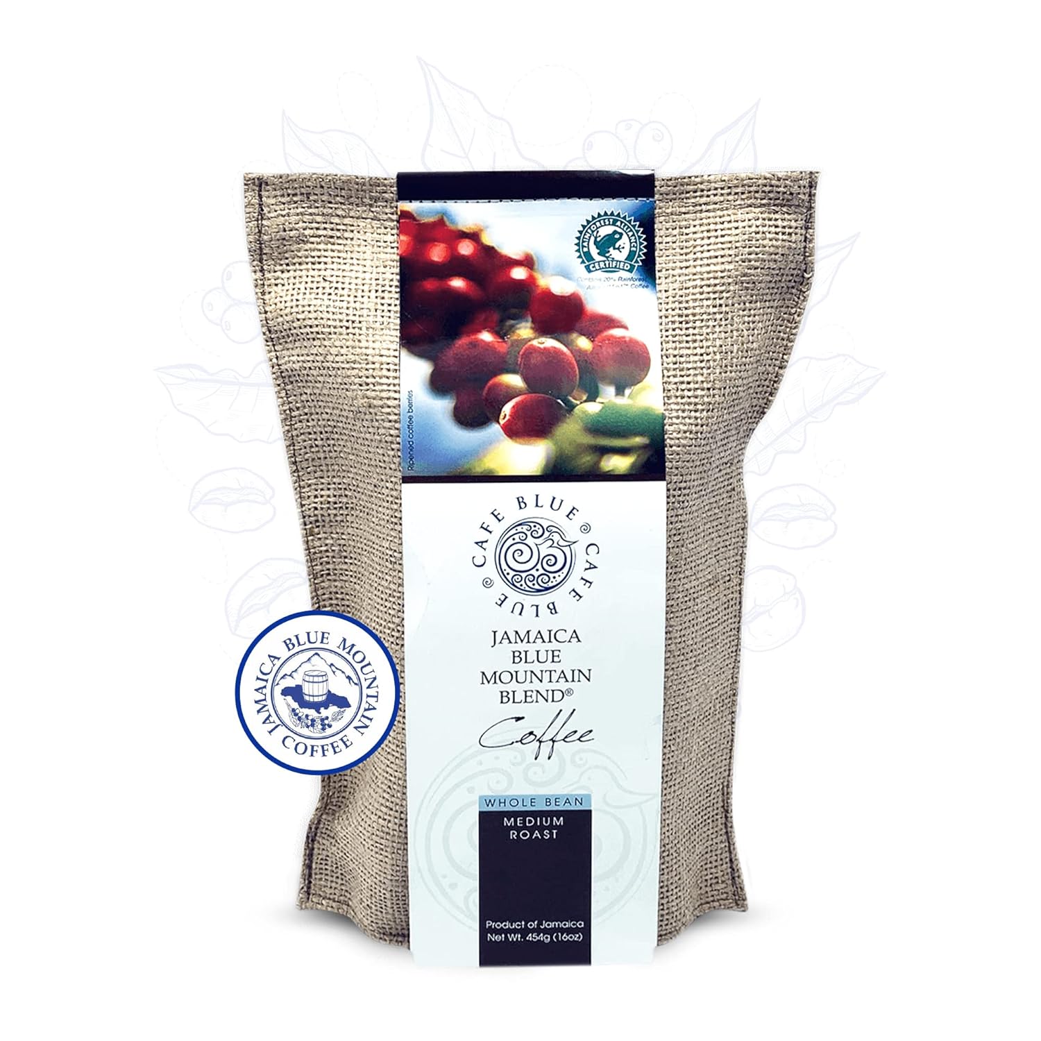 Cafe Blue 16oz Coffee - Premium Blue Mountain Blend Beans